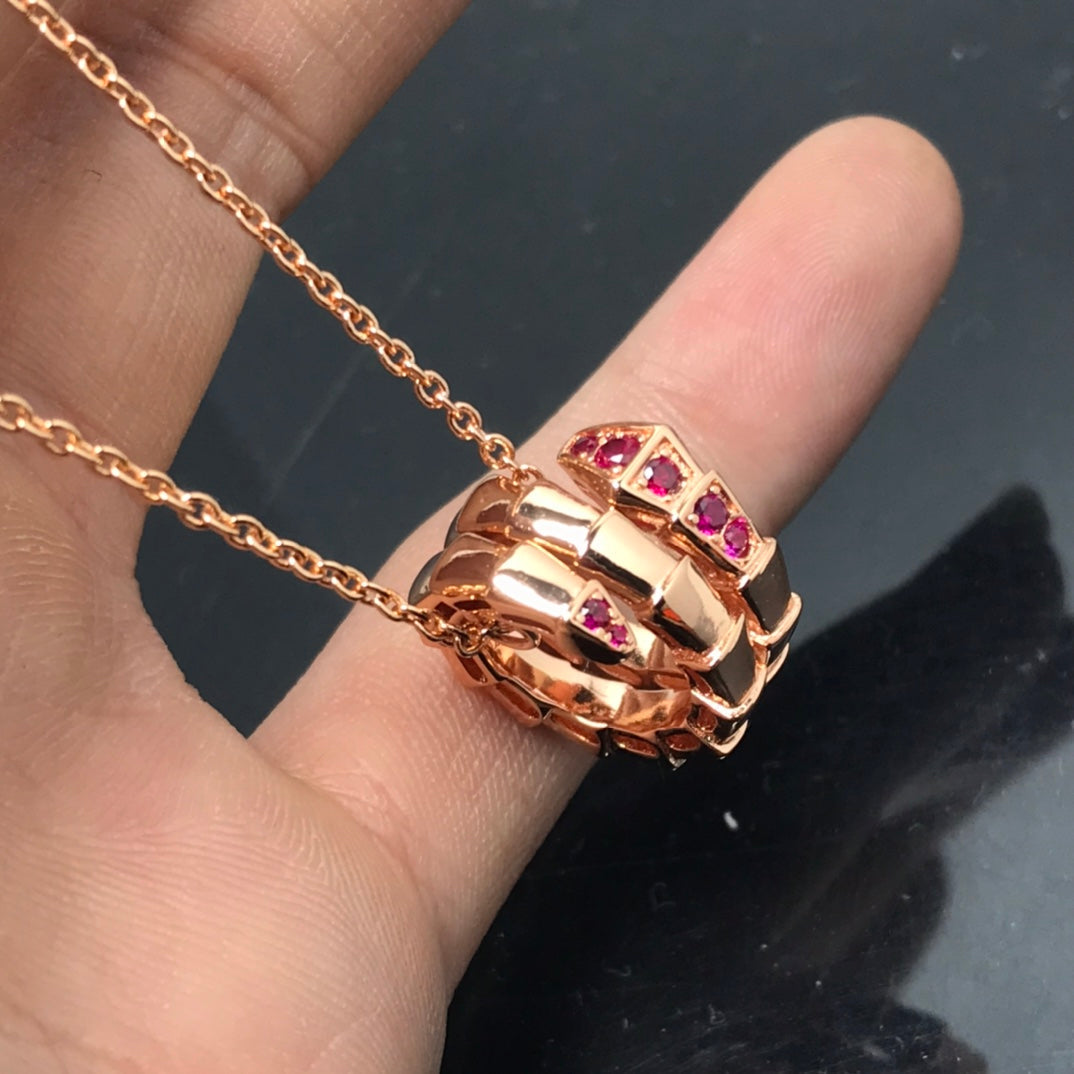[Royal Jewelry]SERPENTI PEDANT NECKLACE