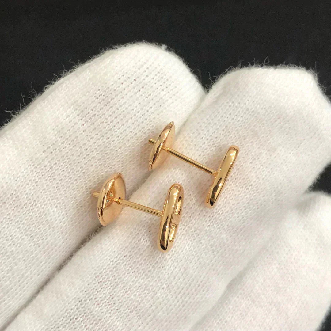 [Royal Jewelry]CHAINE SMALL EARRINGS GOLD AND SILVER