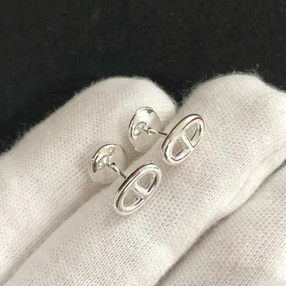 [Royal Jewelry]CHAINE SMALL EARRINGS GOLD AND SILVER