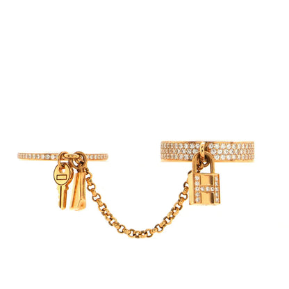 [Royal Jewelry]HM KELLY CLOCHETTE DOUBLE RING IN  WITH DIAMONDS