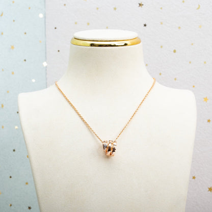 [Royal Jewelry]SERPENTI PINK GOLD NECKLACE DIAMOND