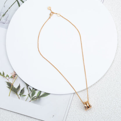 [Royal Jewelry]SERPENTI PINK GOLD NECKLACE DIAMOND