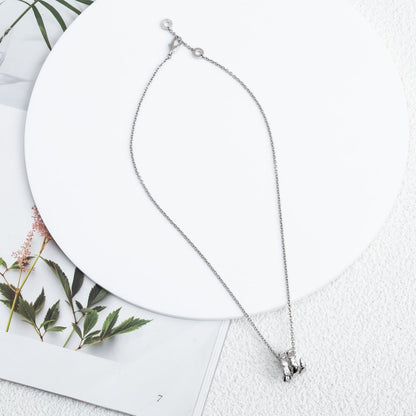 [Royal Jewelry]SERPENTI SILVER NECKLACE DIAMOND