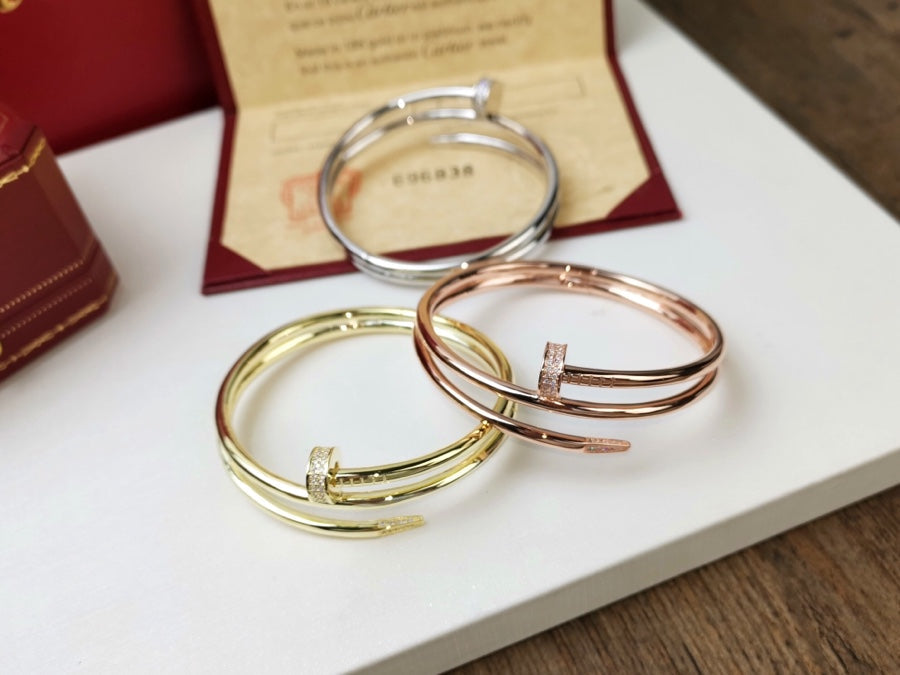 [Royal Jewelry]JUSTE BRACELET 3.5MM DOUBLE ROW DIAMOND