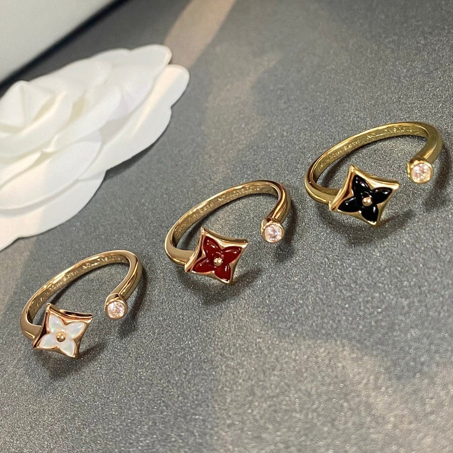 [Royal Jewelry]STAR 1 DIAMOND OPEN RING