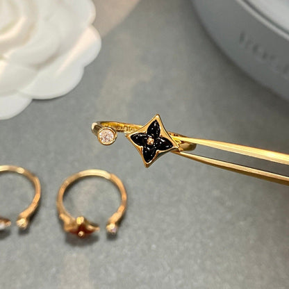 [Royal Jewelry]STAR 1 DIAMOND OPEN RING