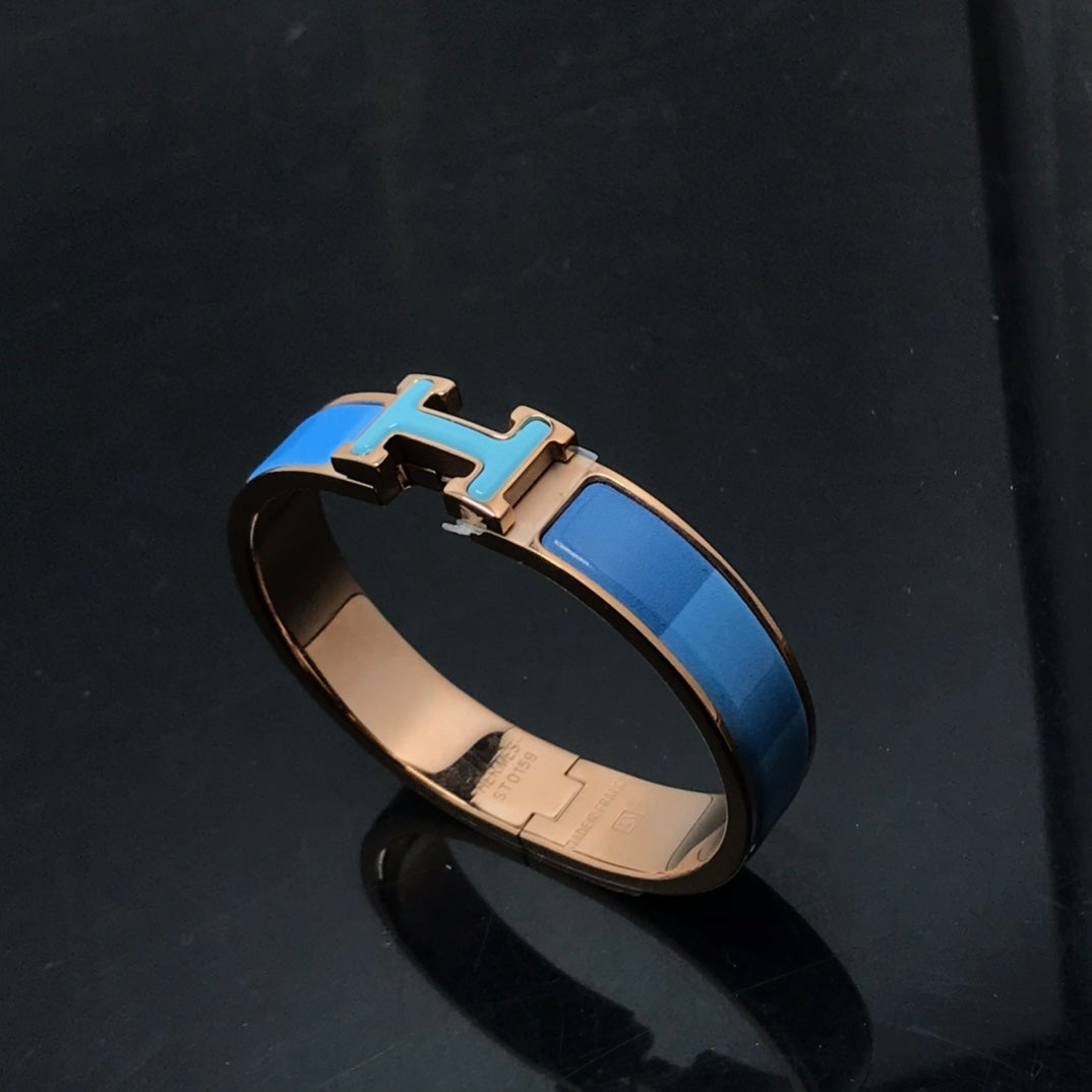[Royal Jewelry]H BRACELET BLUE RAINBOW CERAMIC