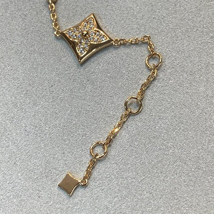 [Royal Jewelry]STAR AND SUN 4 MOTIFS GOLD DIAMONDS BRACELET