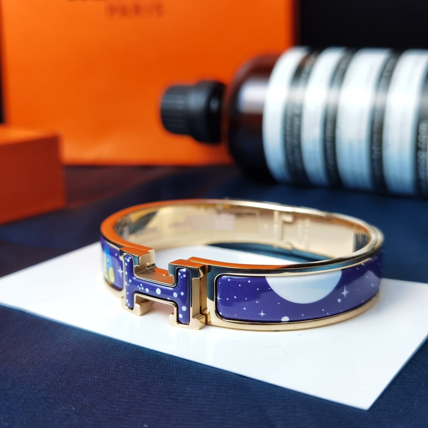 [Royal Jewelry]H STAR AND MOON BRACELET 12MM