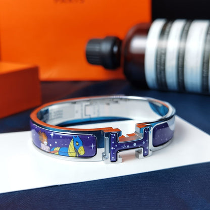 [Royal Jewelry]H STAR AND MOON BRACELET 12MM