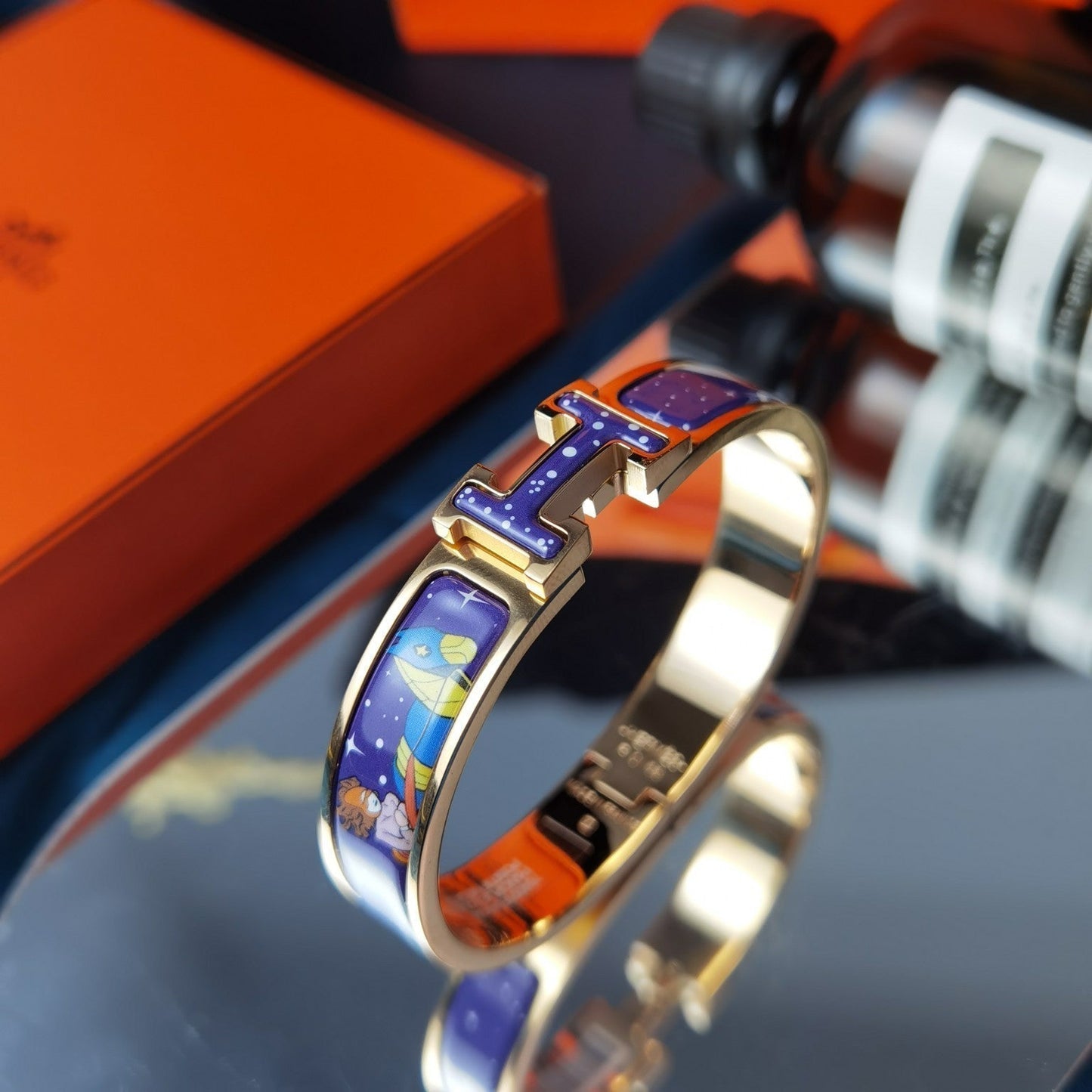 [Royal Jewelry]H STAR AND MOON BRACELET 12MM