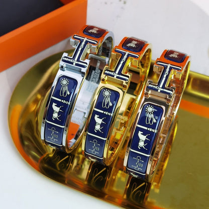 [Royal Jewelry]H COUVERTURES DARK BLUE BRACELET