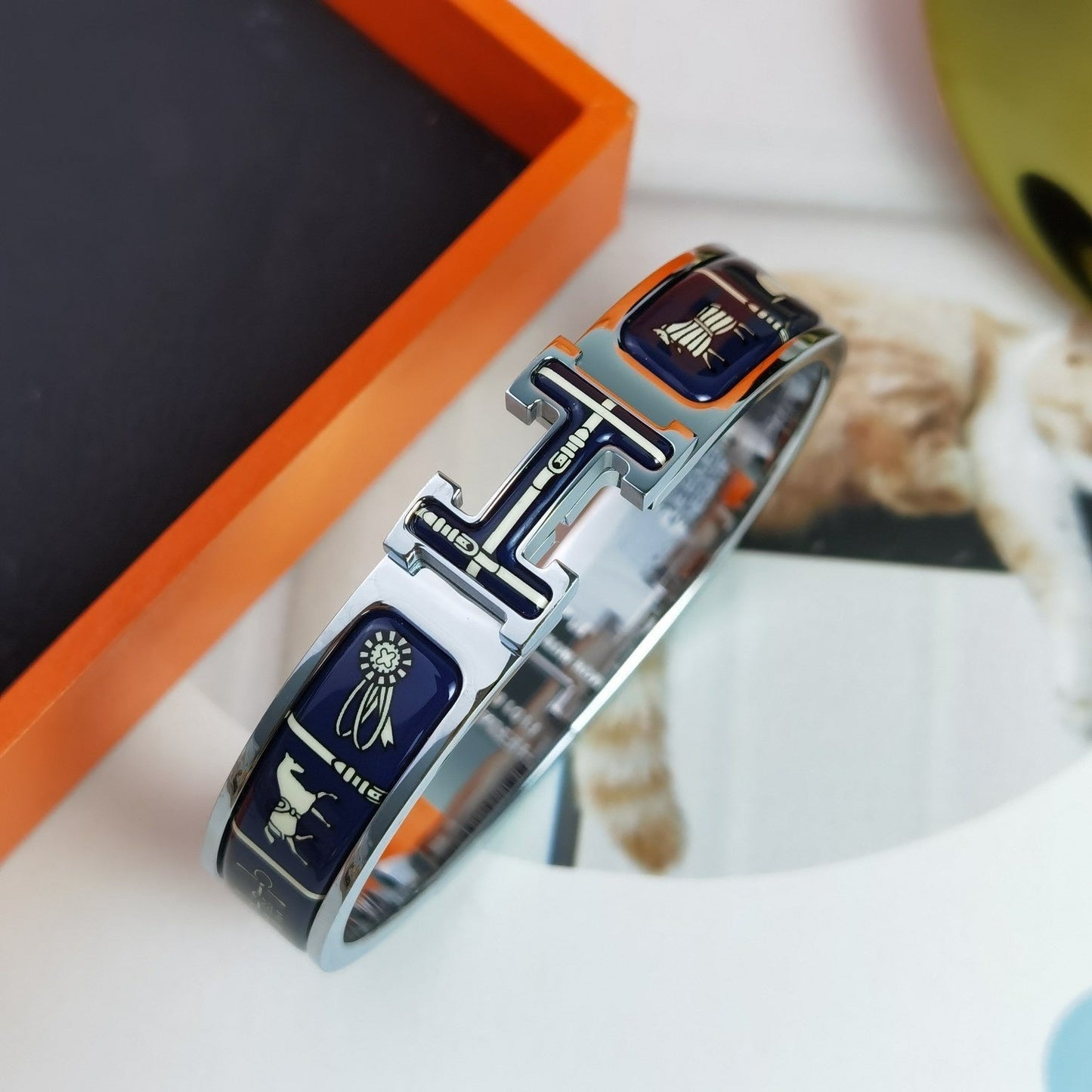 [Royal Jewelry]H COUVERTURES DARK BLUE BRACELET