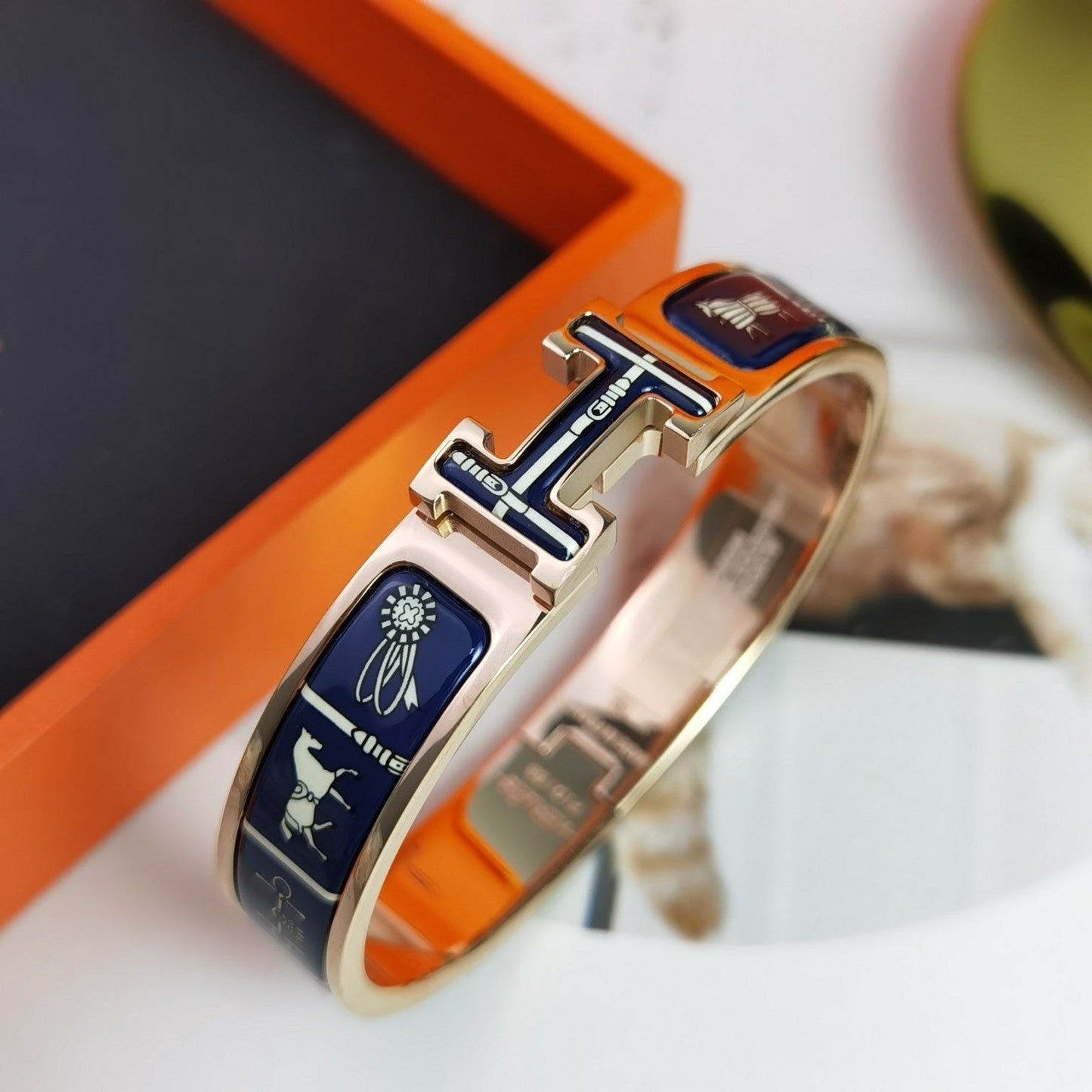 [Royal Jewelry]H COUVERTURES DARK BLUE BRACELET