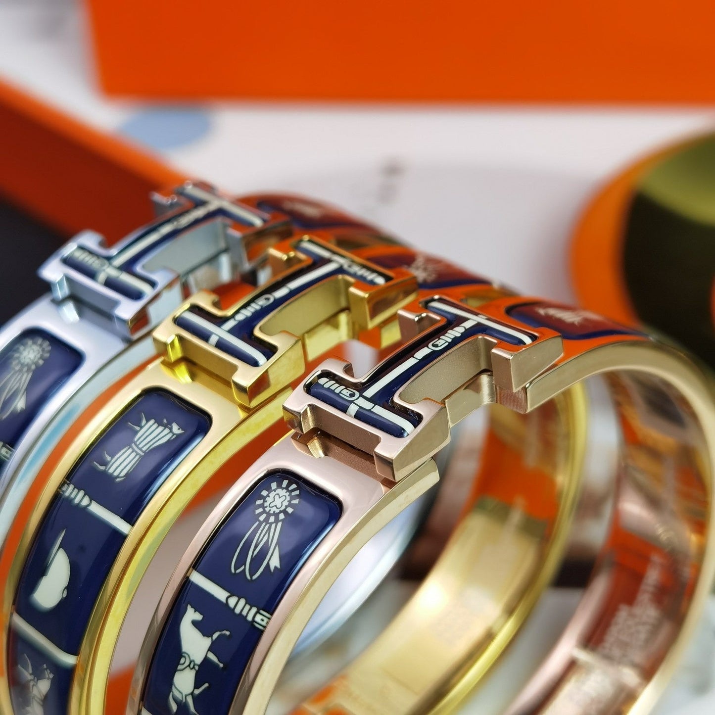 [Royal Jewelry]H COUVERTURES DARK BLUE BRACELET