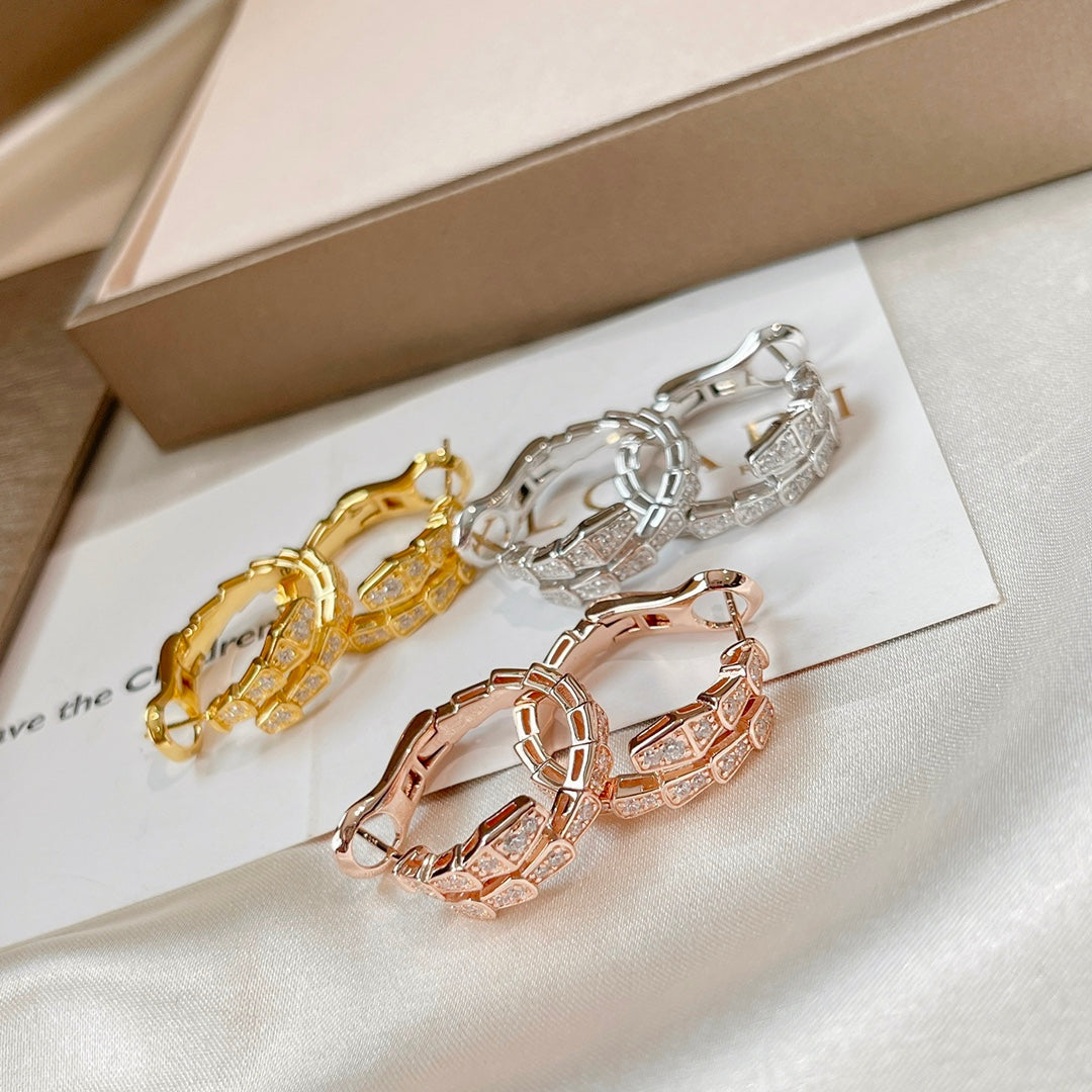 [Royal Jewelry]SERPENTI EARRINGS DIAMOND