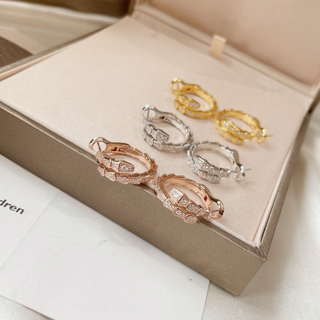 [Royal Jewelry]SERPENTI EARRINGS DIAMOND