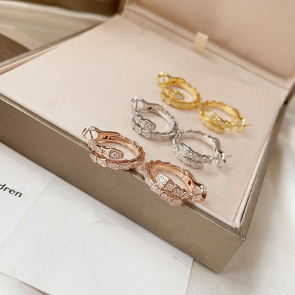 [Royal Jewelry]SERPENTI EARRINGS DIAMOND