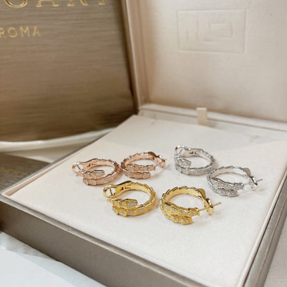 [Royal Jewelry]SERPENTI EARRINGS DIAMOND