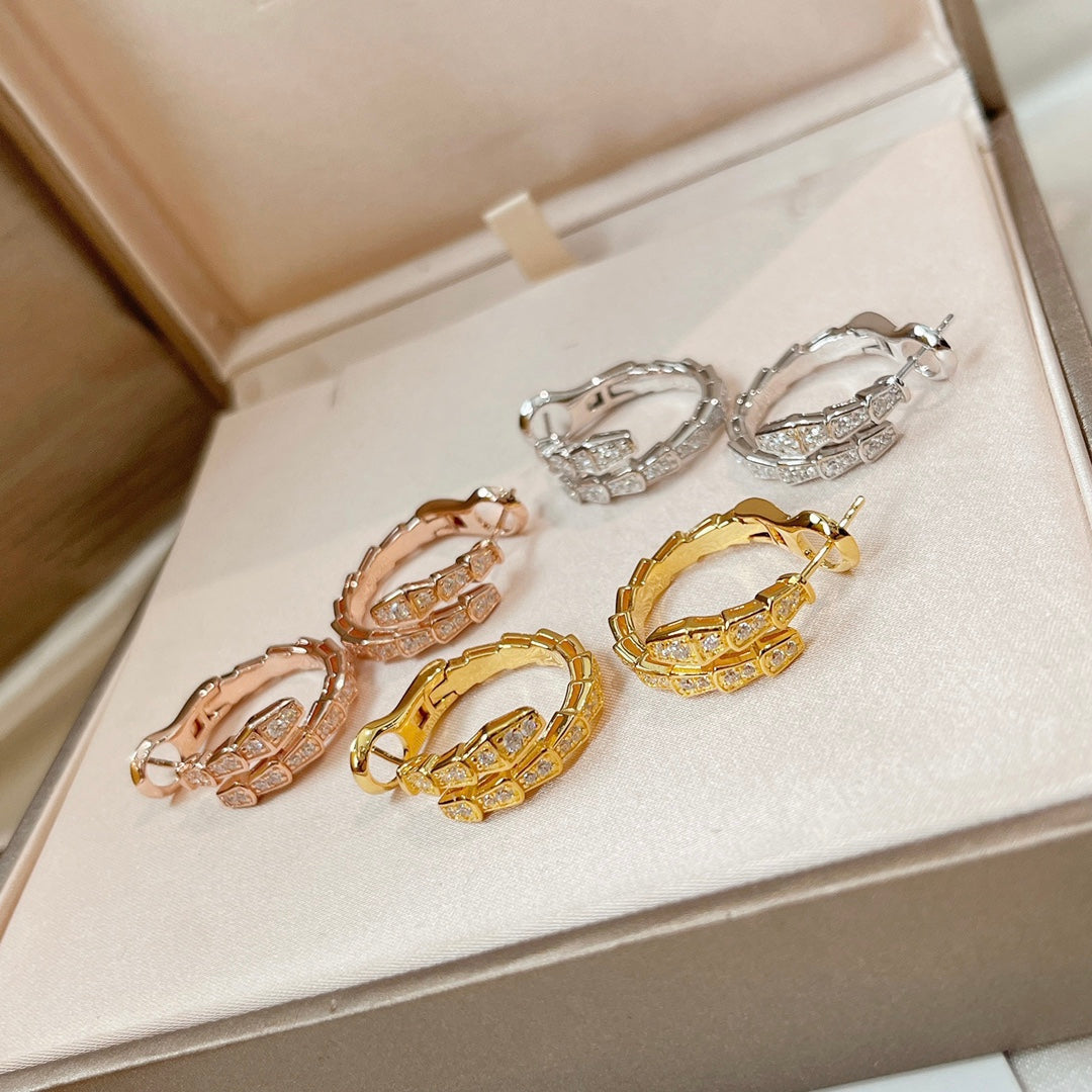 [Royal Jewelry]SERPENTI EARRINGS DIAMOND