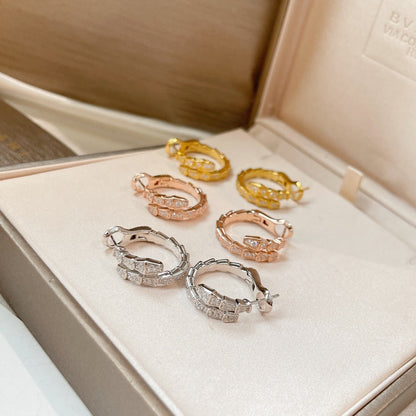 [Royal Jewelry]SERPENTI EARRINGS DIAMOND