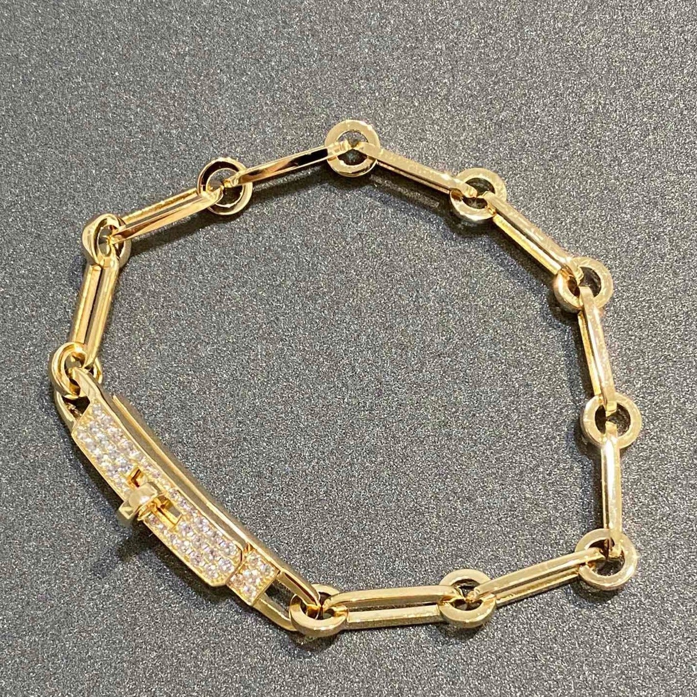 [Royal Jewelry]CHAINE BRACELET SMALL MODEL DIAMOND