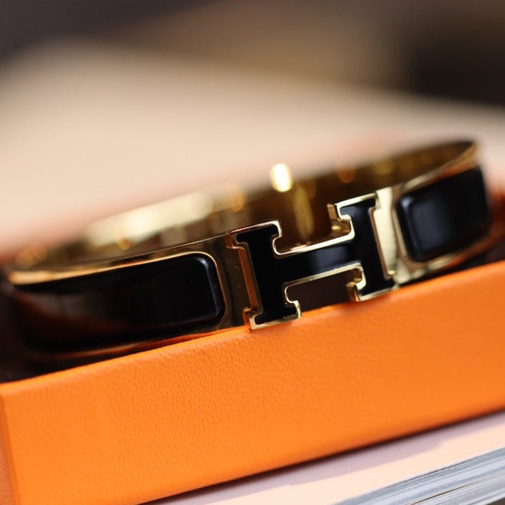 [Royal Jewelry]H BRACELET 12MM GOLD