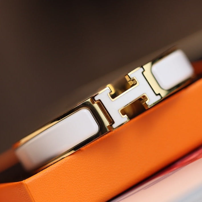 [Royal Jewelry]H BRACELET 12MM GOLD