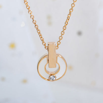 [Royal Jewelry]GARI NECKLACE PINK GOLD MOP