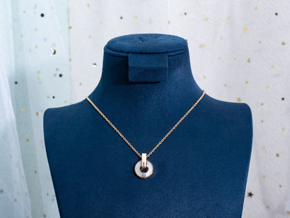 [Royal Jewelry]GARI NECKLACE PINK GOLD MOP