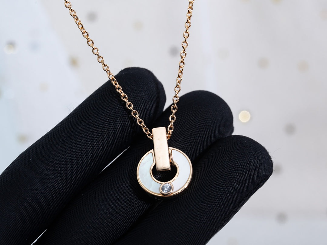 [Royal Jewelry]GARI NECKLACE PINK GOLD MOP