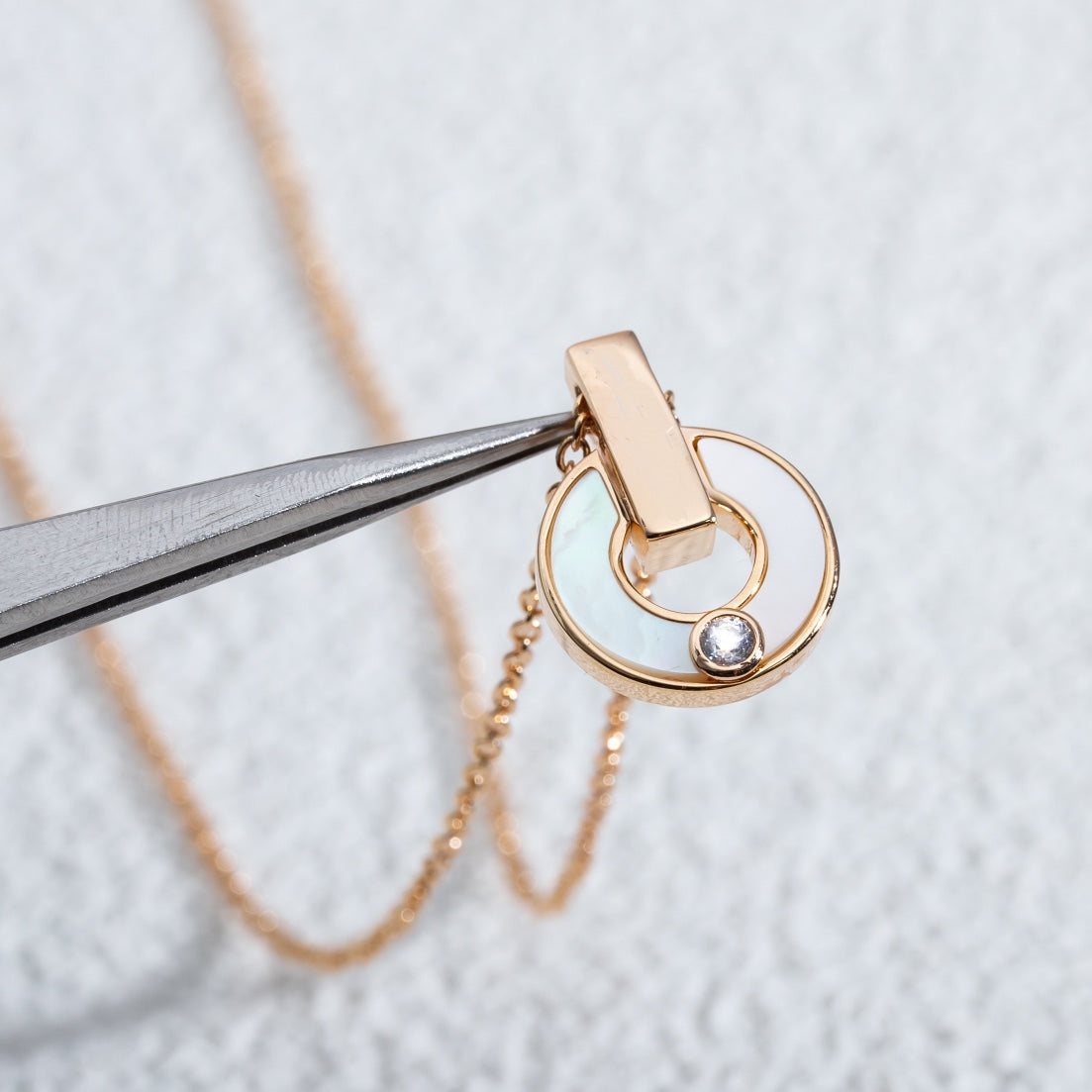 [Royal Jewelry]GARI NECKLACE PINK GOLD MOP
