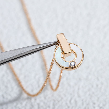 [Royal Jewelry]GARI NECKLACE PINK GOLD MOP