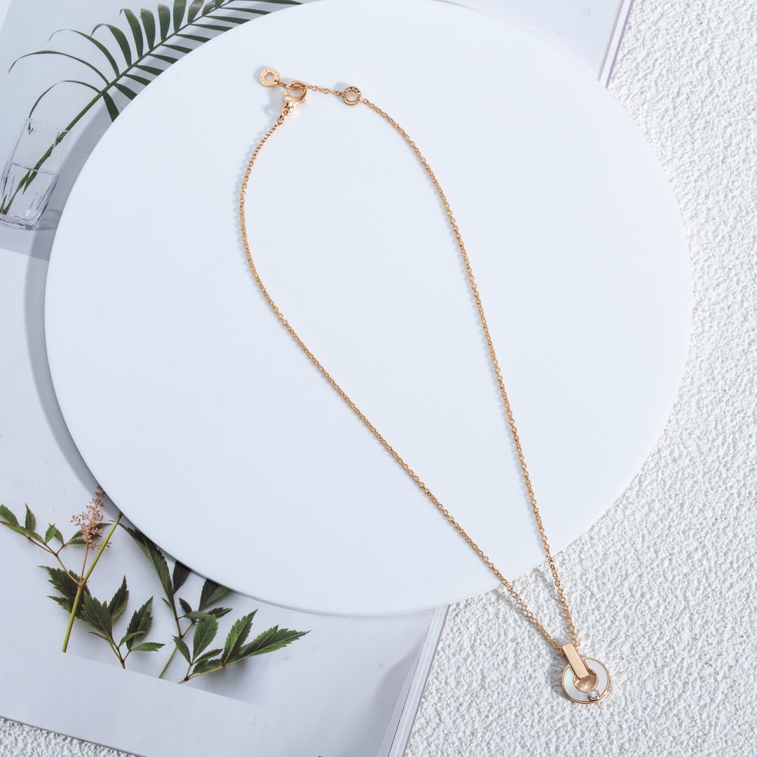 [Royal Jewelry]GARI NECKLACE PINK GOLD MOP