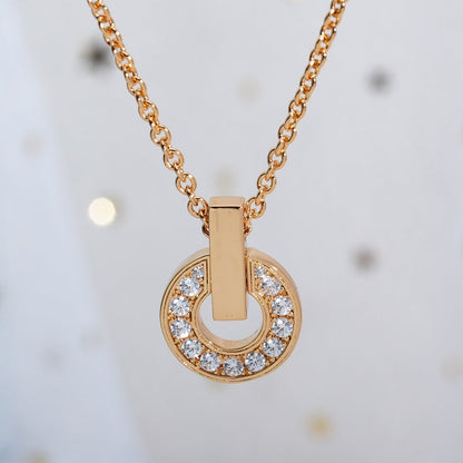 [Royal Jewelry]GARI NECKLACE PINK GOLD DIAMOND