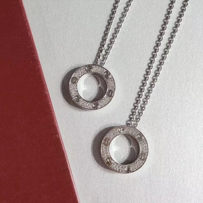 [Royal Jewelry]LOVE NECKLACE ADJUSTABLE SILVER