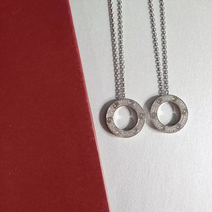 [Royal Jewelry]LOVE NECKLACE ADJUSTABLE SILVER