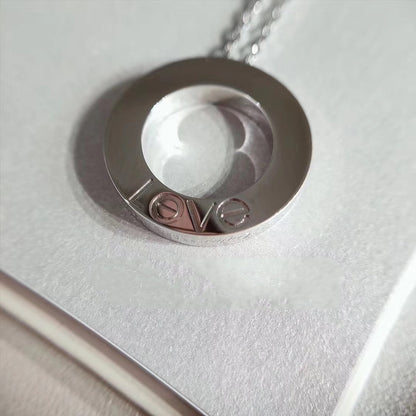 [Royal Jewelry]LOVE NECKLACE ADJUSTABLE SILVER