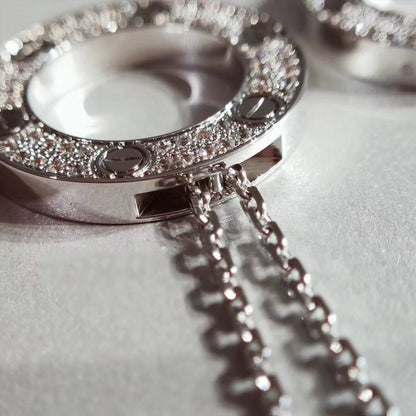[Royal Jewelry]LOVE NECKLACE ADJUSTABLE SILVER