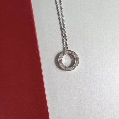 [Royal Jewelry]LOVE NECKLACE ADJUSTABLE SILVER