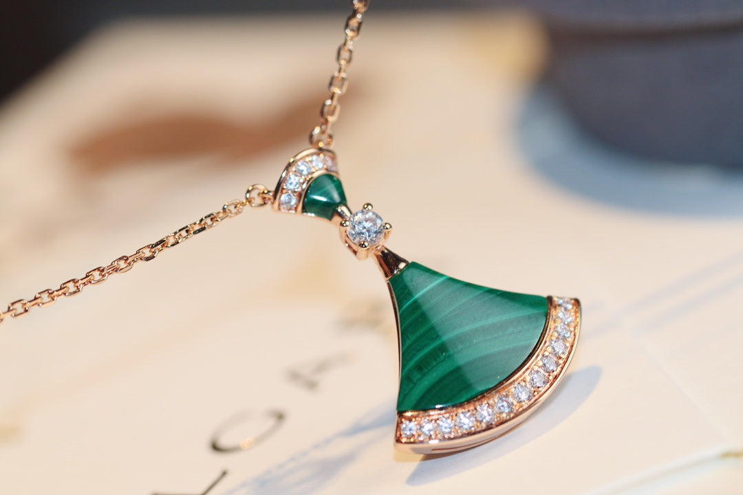 [Royal Jewelry]DREAM NECKLACE MALACHITE DIAMOND