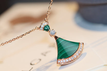 [Royal Jewelry]DREAM NECKLACE MALACHITE DIAMOND