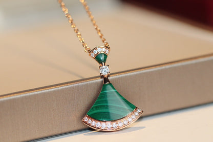 [Royal Jewelry]DREAM NECKLACE MALACHITE DIAMOND