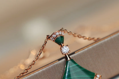 [Royal Jewelry]DREAM NECKLACE MALACHITE DIAMOND