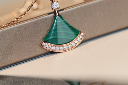 [Royal Jewelry]DREAM NECKLACE MALACHITE DIAMOND