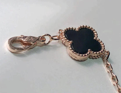 [Royal Jewelry]CLOVER 5 MOTIFS MULTICOLOR  BRACELET