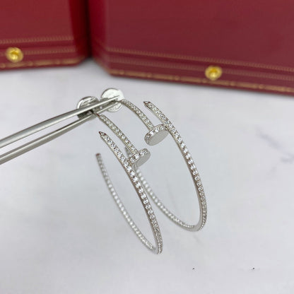 [Royal Jewelry]JUSTE EARRINGS FULL DIAMONDS 1.8MM
