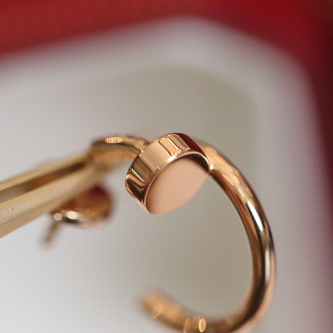 [Royal Jewelry]JUSTE EARRINGS PINK GOLD