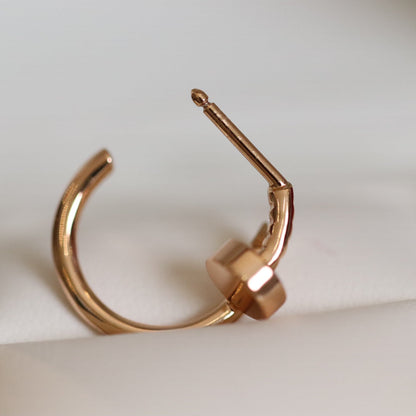 [Royal Jewelry]JUSTE EARRINGS PINK GOLD