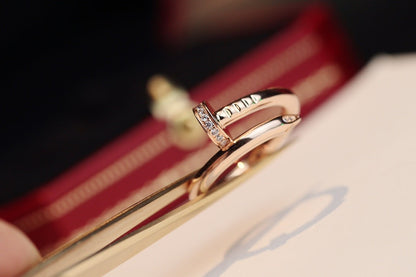 [Royal Jewelry]JUSTE RING 2.65MM PINK GOLD DIAMOND